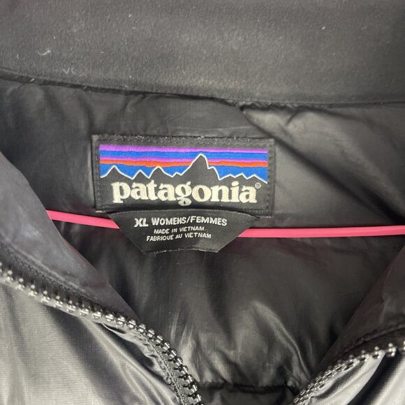 Patagonia Downtown Loft Parka Down Women XL Mid Length Jacket 51884 Black (Read) - Picture 6 of 16